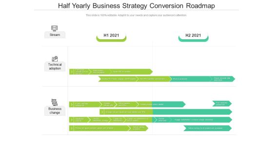 Half Yearly Business Strategy Conversion Roadmap Infographics Half Yearly Business Strategy Conversion Roadmap Infographics