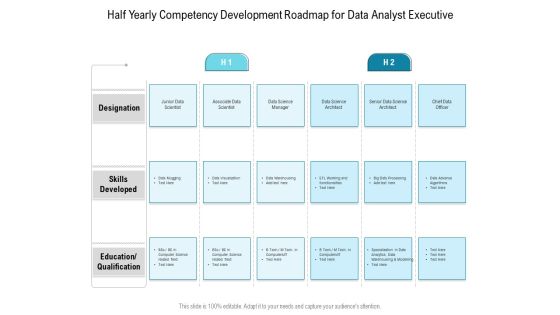 Half Yearly Competency Development Roadmap For Data Analyst Executive Mockup Half Yearly Competency Development Roadmap For Data Analyst Executive Mockup