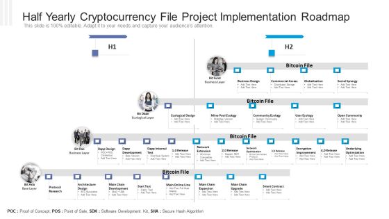 Half Yearly Cryptocurrency File Project Implementation Roadmap Template PDF Half Yearly Cryptocurrency File Project Implementation Roadmap Template PDF