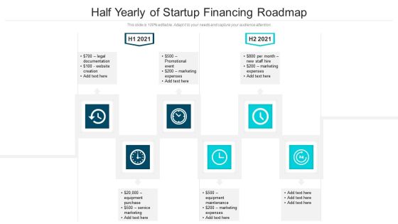 Half Yearly Of Startup Financing Roadmap Themes Half Yearly Of Startup Financing Roadmap Themes