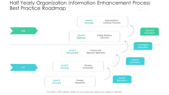 Half Yearly Organization Information Enhancement Process Best Practice Roadmap Download Half Yearly Organization Information Enhancement Process Best Practice Roadmap Download
