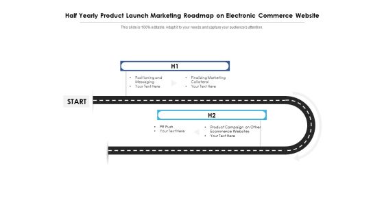 Half Yearly Product Launch Marketing Roadmap On Electronic Commerce Website Information Half Yearly Product Launch Marketing Roadmap On Electronic Commerce Website Information