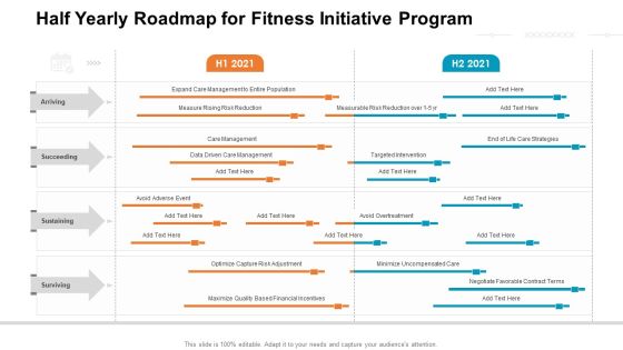 Half Yearly Roadmap For Fitness Initiative Program Download Half Yearly Roadmap For Fitness Initiative Program Download