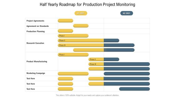 Half Yearly Roadmap For Production Project Monitoring Graphics Half Yearly Roadmap For Production Project Monitoring Graphics