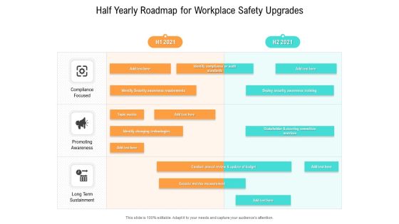Half Yearly Roadmap For Workplace Safety Upgrades Template Half Yearly Roadmap For Workplace Safety Upgrades Template