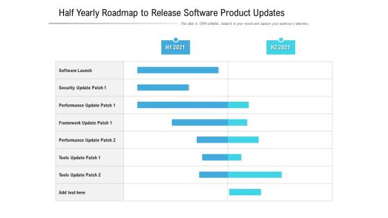 Half Yearly Roadmap To Release Software Product Updates Demonstration