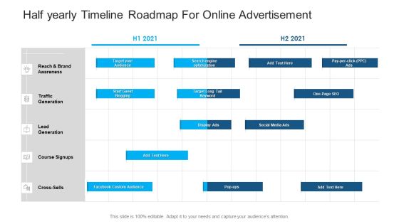 Half Yearly Timeline Roadmap For Online Advertisement Guidelines PDF Half Yearly Timeline Roadmap For Online Advertisement Guidelines PDF