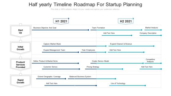Half Yearly Timeline Roadmap For Startup Planning Rules Half Yearly Timeline Roadmap For Startup Planning Rules
