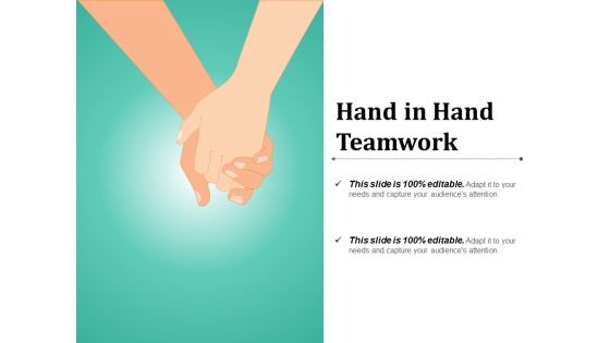 Hand In Hand Teamwork Ppt PowerPoint Presentation Pictures Gridlines