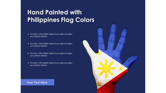 Hand Painted With Philippines Flag Colors Ppt PowerPoint Presentation Pictures PDF Hand Painted With Philippines Flag Colors Ppt PowerPoint Presentation Pictures PDF