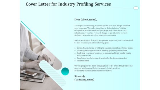 Handling Industry Analysis Cover Letter For Industry Profiling Services Professional PDF