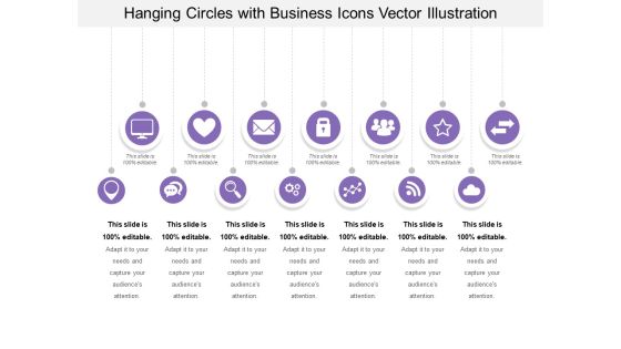 Hanging Circles With Business Icons Vector Illustration Ppt PowerPoint Presentation Pictures Professional PDF Hanging Circles With Business Icons Vector Illustration Ppt PowerPoint Presentation Pictures Professional PDF