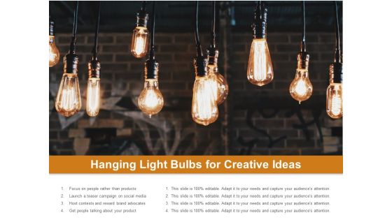 Hanging Light Bulbs For Creative Ideas Ppt PowerPoint Presentation Portfolio Deck Hanging Light Bulbs For Creative Ideas Ppt PowerPoint Presentation Portfolio Deck