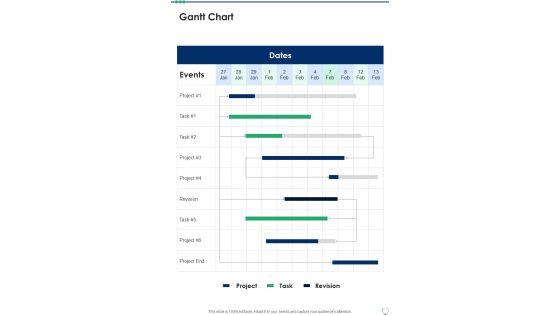 Health And Medication Proposal Gantt Chart One Pager Sample Example Document Health And Medication Proposal Gantt Chart One Pager Sample Example Document