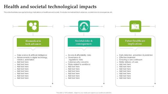 Health And Societal Technological Impacts Icons PDF Health And Societal Technological Impacts Icons PDF