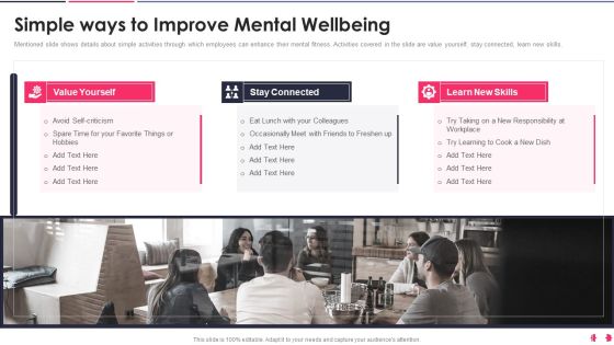 Health And Wellbeing Playbook Simple Ways To Improve Mental Wellbeing Diagrams PDF Health And Wellbeing Playbook Simple Ways To Improve Mental Wellbeing Diagrams PDF