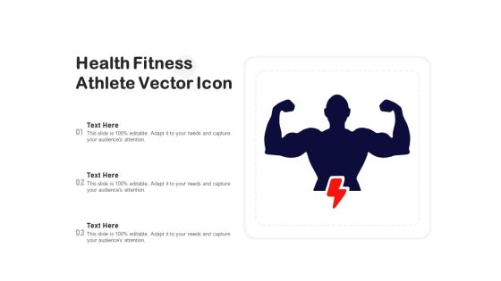 Health Fitness Athlete Vector Icon Ppt PowerPoint Presentation Infographic Template Outfit PDF