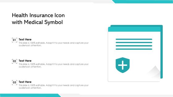 Health Insurance Icon With Medical Symbol Ppt PowerPoint Presentation File Templates PDF Health Insurance Icon With Medical Symbol Ppt PowerPoint Presentation File Templates PDF