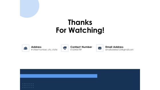 Health Thanks For Watching Ppt Gallery File Formats PDF