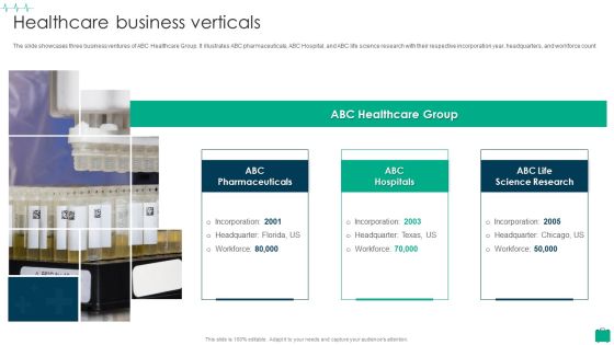 Healthcare Services Company Profile Healthcare Business Verticals Download PDF Healthcare Services Company Profile Healthcare Business Verticals Download PDF