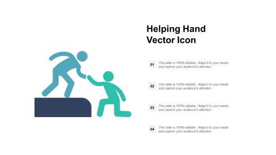 Helping Hand Vector Icon Ppt PowerPoint Presentation File Pictures