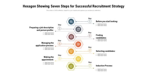 Hexagon Showing Seven Steps For Successful Recruitment Strategy Ppt PowerPoint Presentation Gallery Clipart Images PDF Hexagon Showing Seven Steps For Successful Recruitment Strategy Ppt PowerPoint Presentation Gallery Clipart Images PDF