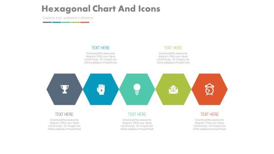 Hexagonal Chart For Market Research Management Powerpoint Template
