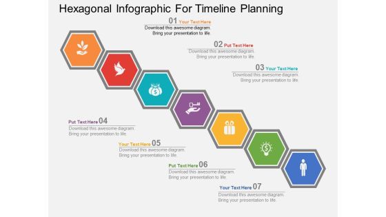 Hexagonal Infographic For Timeline Planning Powerpoint Template Hexagonal Infographic For Timeline Planning Powerpoint Template