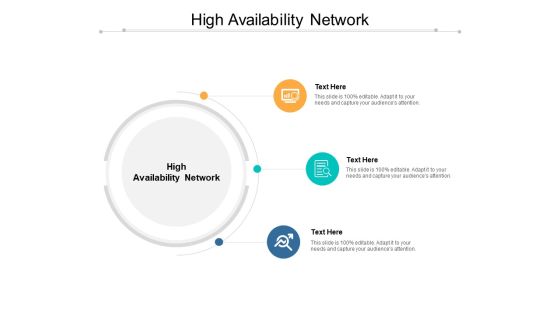 High Availability Network Ppt PowerPoint Presentation Inspiration Diagrams Cpb