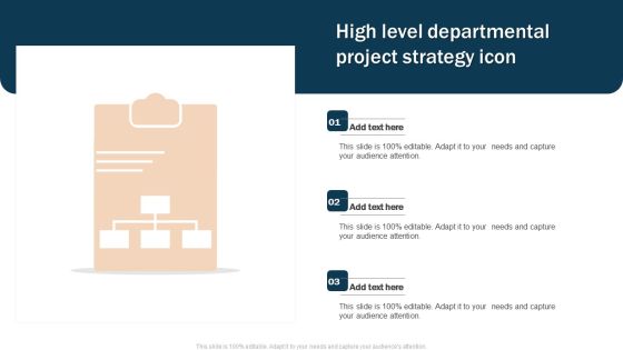 High Level Departmental Project Strategy Icon Graphics PDF High Level Departmental Project Strategy Icon Graphics PDF