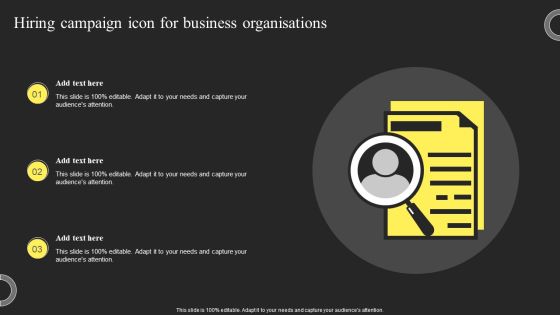 Hiring Campaign Icon For Business Organisations Designs PDF Hiring Campaign Icon For Business Organisations Designs PDF