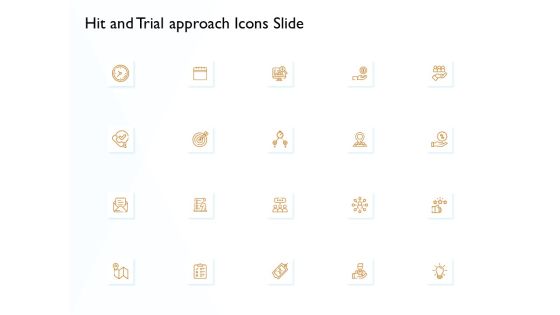 Hit And Trial Approach Icons Slide Ppt Model Information PDF