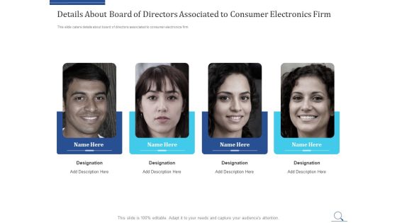 Home Appliances Producer Seed Details About Board Of Directors Associated To Consumer Electronics Firm Mockup PDF Home Appliances Producer Seed Details About Board Of Directors Associated To Consumer Electronics Firm Mockup PDF