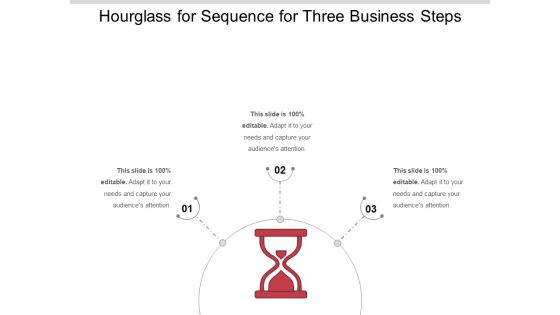 Hourglass For Sequence For Three Business Steps Ppt PowerPoint Presentation File Professional PDF