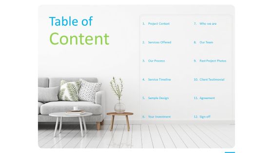 House Decoration Proposal Table Of Content Ppt Pictures Layouts PDF House Decoration Proposal Table Of Content Ppt Pictures Layouts PDF