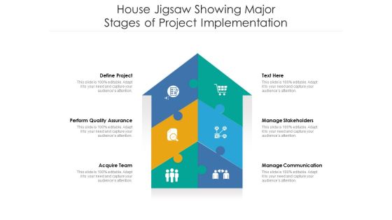 House Jigsaw Showing Major Stages Of Project Implementation Ppt PowerPoint Presentation Pictures Format PDF House Jigsaw Showing Major Stages Of Project Implementation Ppt PowerPoint Presentation Pictures Format PDF