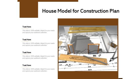 House Model For Construction Plan Ppt PowerPoint Presentation Slides Show PDF