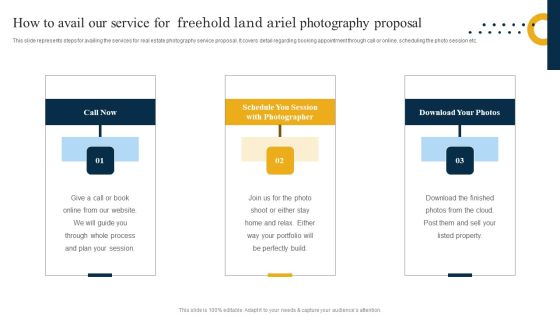 How To Avail Our Service For Freehold Land Ariel Photography Proposal Information PDF How To Avail Our Service For Freehold Land Ariel Photography Proposal Information PDF