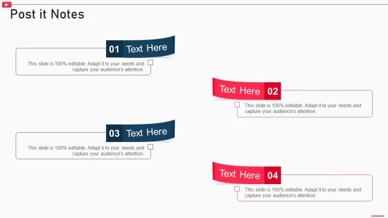 How To Promote Business Using Youtube Marketing Post It Notes Structure PDF