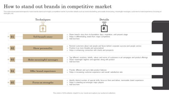 How To Stand Out Brands In Competitive Market Ppt Icon Slideshow PDF How To Stand Out Brands In Competitive Market Ppt Icon Slideshow PDF