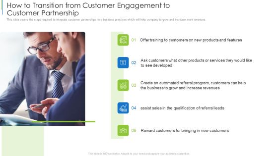 How To Transition From Customer Engagement To Customer Partnership Demonstration PDF