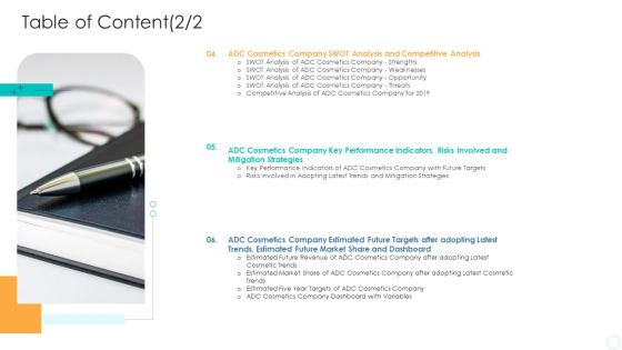 How To Use Trends Gain Competitive Advantage Case Competition Table Of Content Analysis Structure PDF