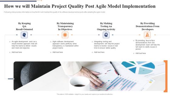 How We Will Maintain Project Quality Post Agile Model Implementation Portrait PDF How We Will Maintain Project Quality Post Agile Model Implementation Portrait PDF