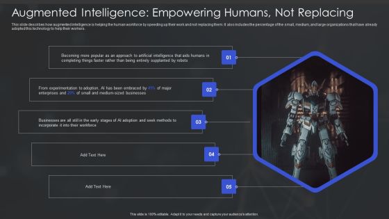 Human Augmented Machine Learning IT Augmented Intelligence Empowering Humans Not Replacing Background PDF