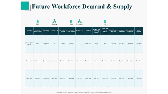 Human Capital Management Procedure Future Workforce Demand And Supply Inspiration PDF