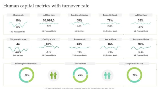 Human Capital Metrics With Turnover Rate Ppt Pictures Outline PDF
