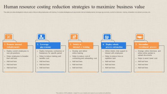 Human Resource Costing Reduction Strategies To Maximize Business Value Rules PDF Human Resource Costing Reduction Strategies To Maximize Business Value Rules PDF