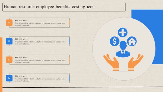 Human Resource Employee Benefits Costing Icon Topics PDF
