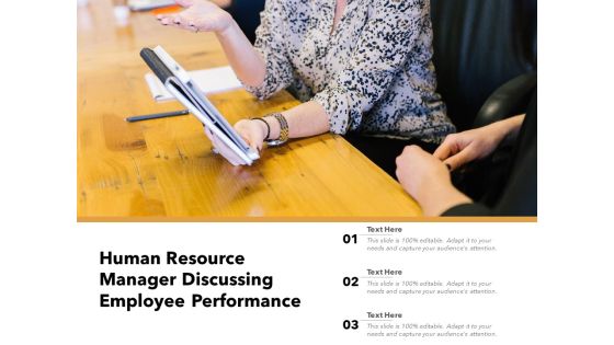 Human Resource Manager Discussing Employee Performance Ppt PowerPoint Presentation Inspiration Background Image PDF Human Resource Manager Discussing Employee Performance Ppt PowerPoint Presentation Inspiration Background Image PDF