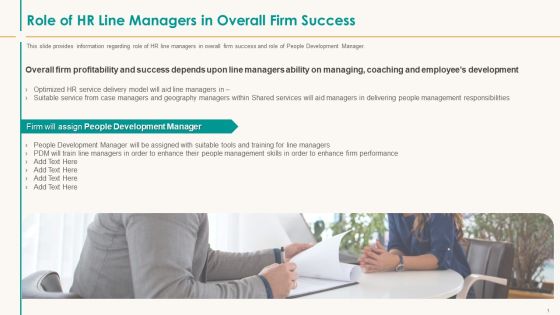 Human Resource Service Shipment Role Of HR Line Managers In Overall Firm Success Clipart PDF Human Resource Service Shipment Role Of HR Line Managers In Overall Firm Success Clipart PDF